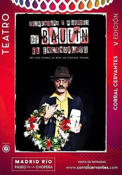 Cartel de Desventura y muertes de Baulín el encandilado
