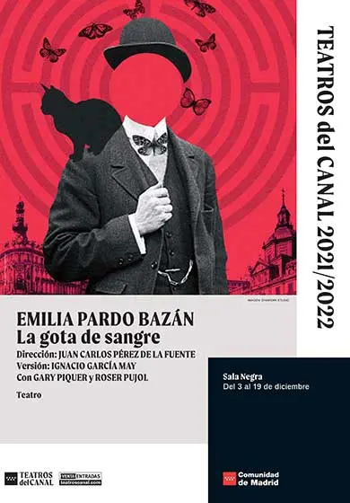 Cartel de Emilia Pardo Bazán: La gota de sangre