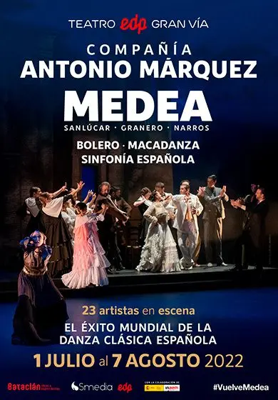 Cartel de Medea - Compañía Antonio Márquez