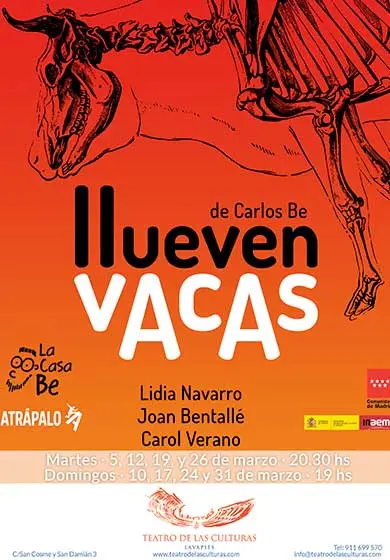 Cartel de Llueven vacas