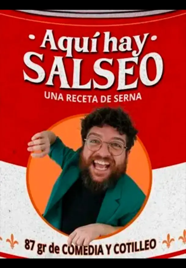 Cartel de Aquí hay salseo: Adrián Serna
