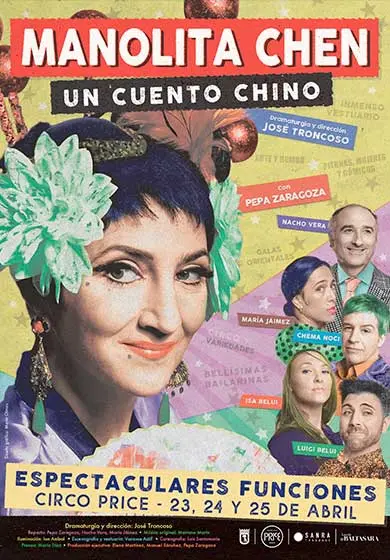 Cartel de Manolita Chen. Un cuento chino