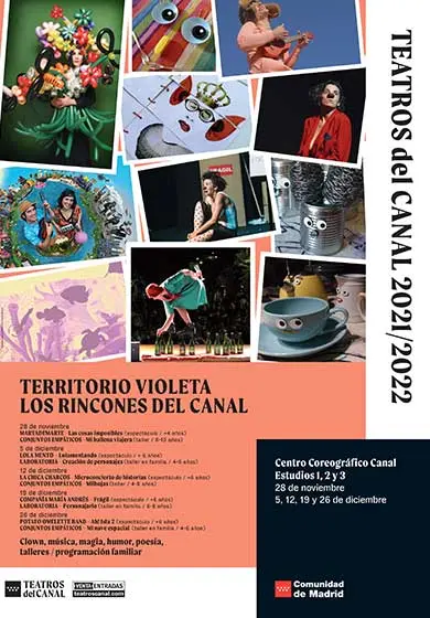 Cartel de Territorio Violeta: Los Rincones de Canal