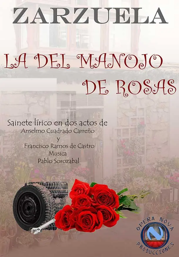 Cartel de Zarzuela: La del manojo de rosas