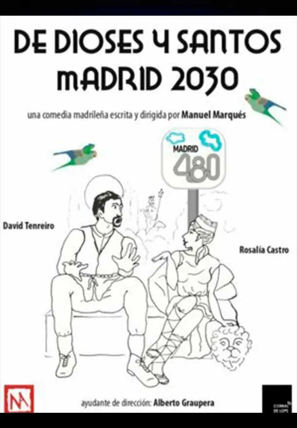 Cartel de Manuel Marqués: De dioses y santos - Madrid 2030