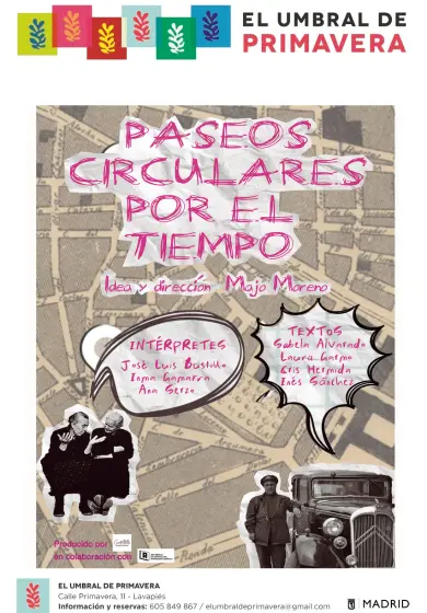 Cartel de Paseos circulares por el tiempo