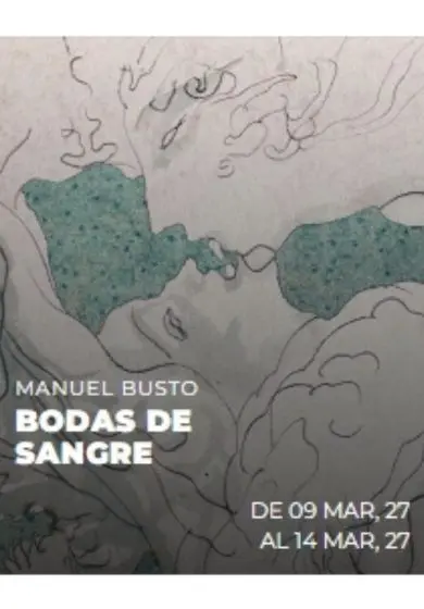 Cartel de Bodas de sangre - Manuel Busto