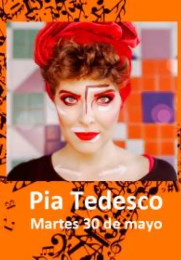 Cartel de Música en la Villa. Pía Tedesco