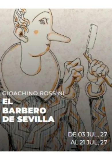 Cartel de El barbero de Sevilla - Gioachino Rossini