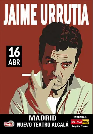 Cartel de Jaime Urrutia en concierto