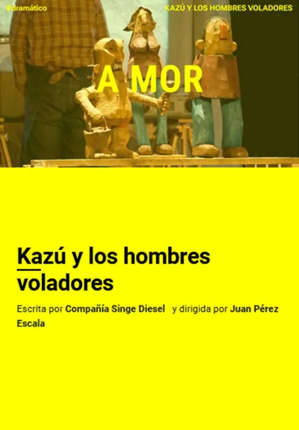 Cartel de Titerescena: Kazú y los hombres voladores