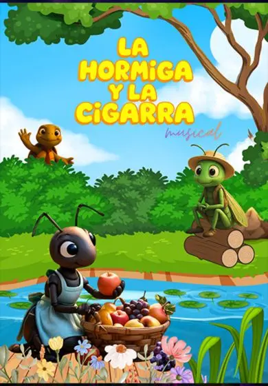 Cartel de La hormiga y la cigarra, el musical