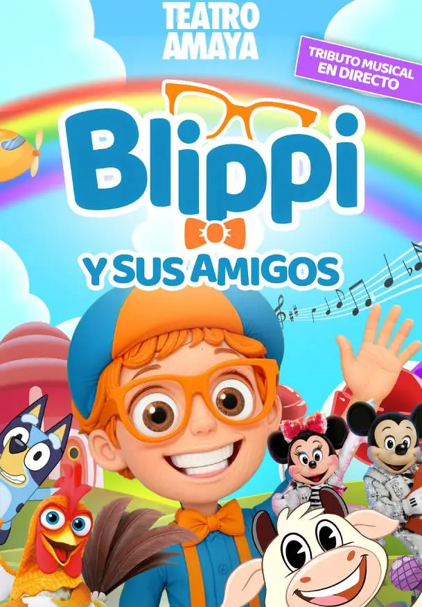 Cartel de Blippi y sus amigos