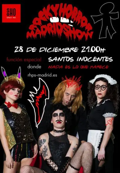 Cartel de Rocky Horror Madrid: Santos Inocentes