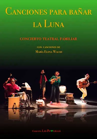 Cartel de Canciones para bañar la Luna