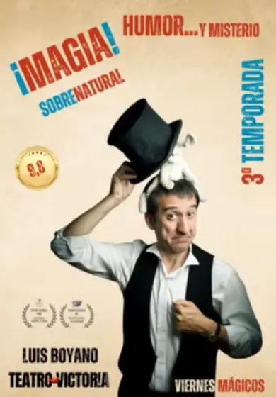 Cartel de Sobrenatural - Espectáculo de magia y mucho humor