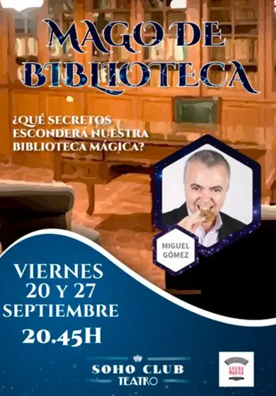 Cartel de El mago de la biblioteca