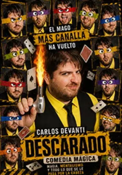 Cartel de Descarado: Comedia mágica