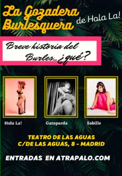 Cartel de La gozadera burlesquera