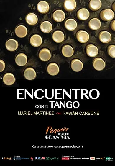 Cartel de Encuentro con el tango
