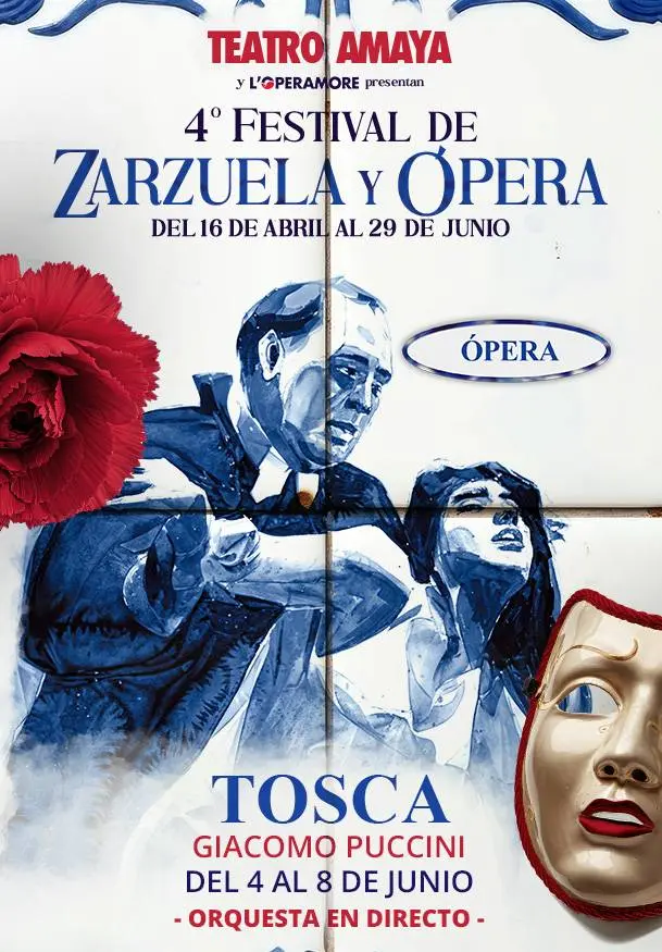 Cartel de 4º Festival de zarzuela y ópera. Tosca
