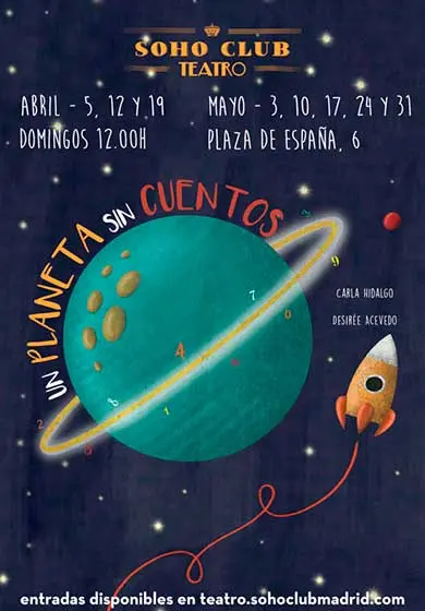 Cartel de Un planeta sin cuentos