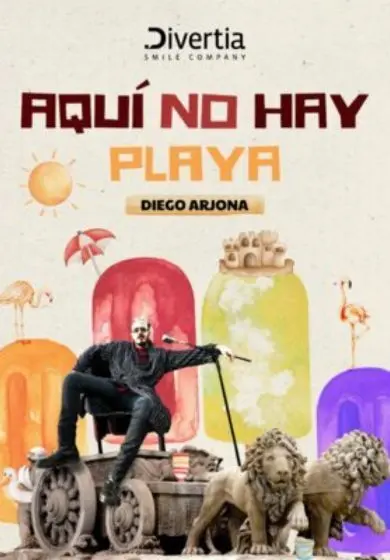 Cartel de ¡Aquí no hay playa! -Diego Arjona