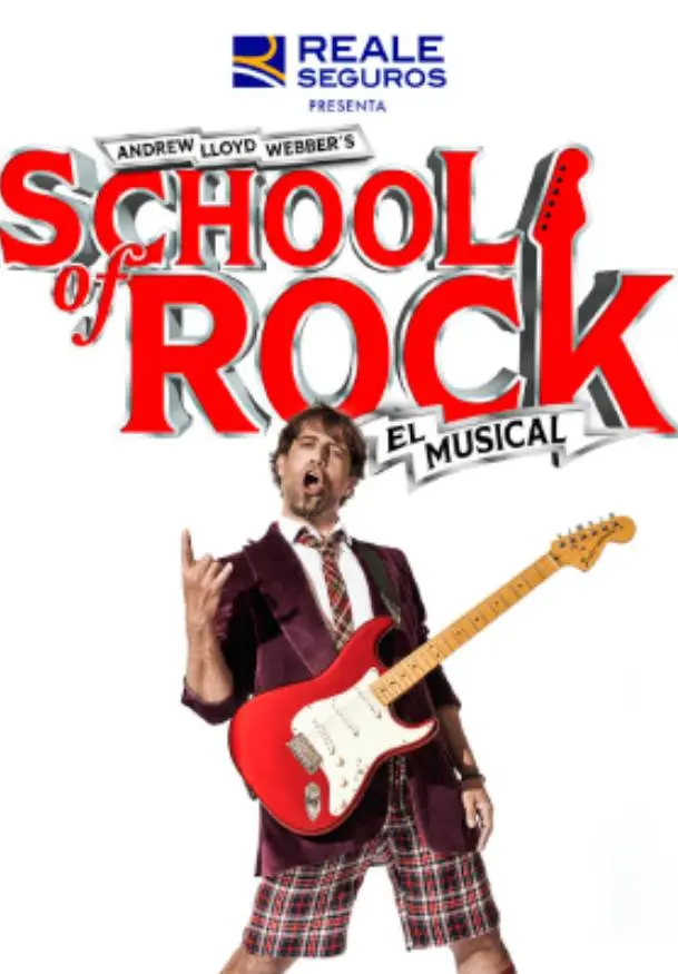Cartel de School of rock, el musical