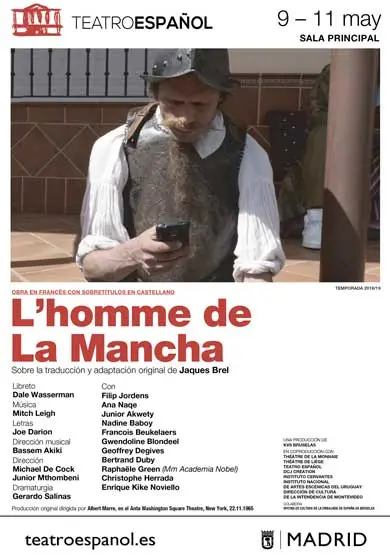 Cartel de L'homme de la mancha