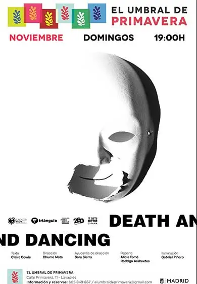 Cartel de Death and dancing