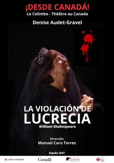 Cartel de Manuel Caro: La violación de Lucrecia