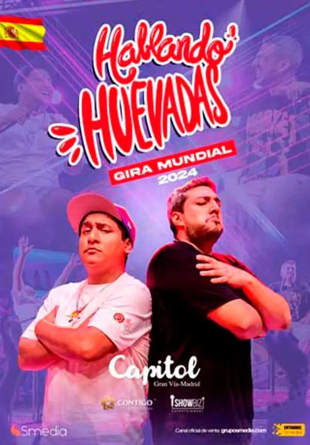 Cartel de Hablando huevadas