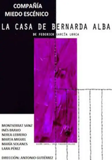 Cartel de Compañía Miedo Escénico: La casa de Bernarda Alba