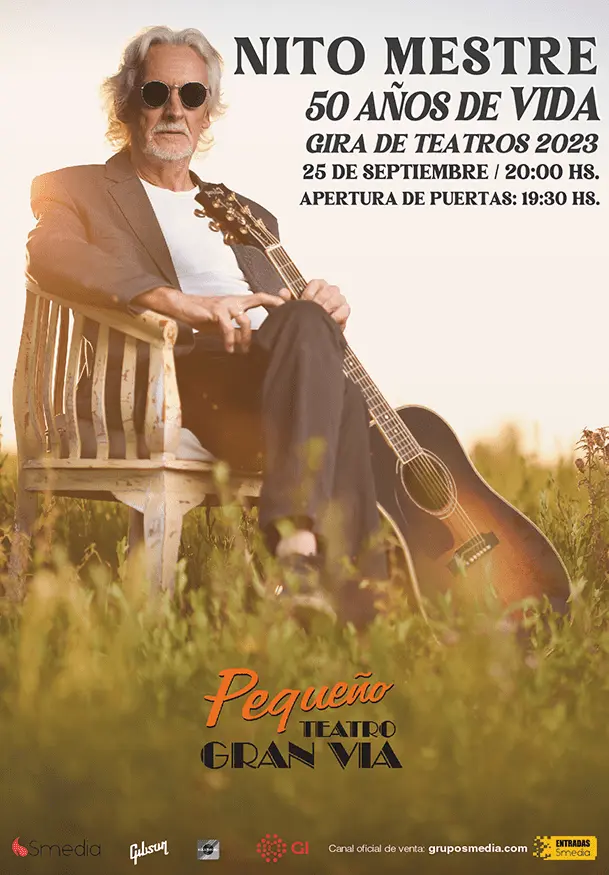 Cartel de Nito Mestre: 50 años de vida