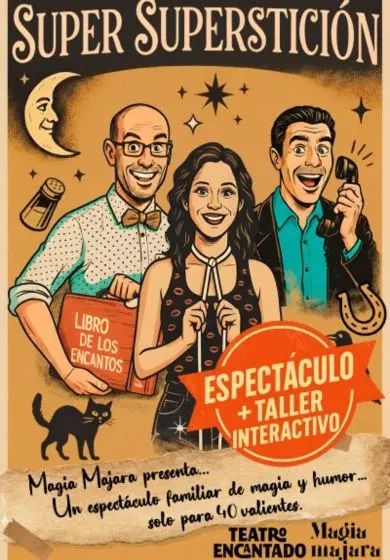 Cartel de Super Superstición... con Magia Majara