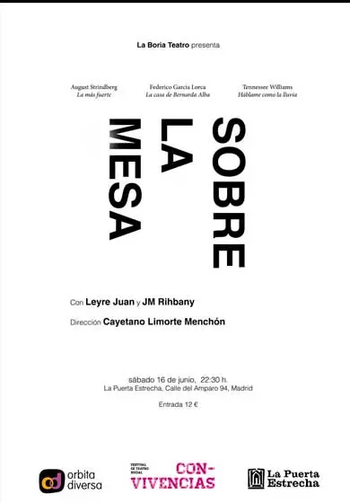 Cartel de Sobre la mesa