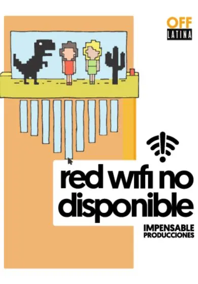 Cartel de Red wifi no disponible