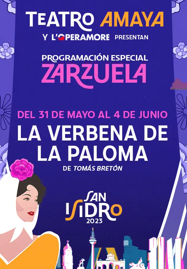 Cartel de Zarzuela San Isidro 2023: La verbena de la Paloma