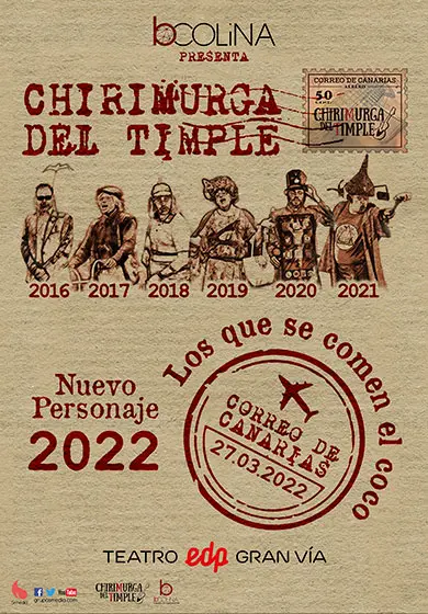 Cartel de La Chirimurga del Timple: Los que se comen el coco