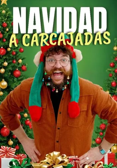 Cartel de Navidad a carcajadas