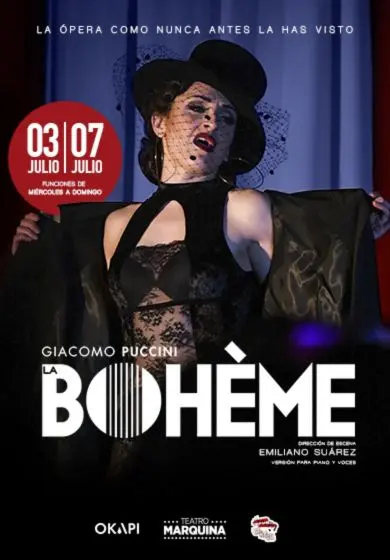 Cartel de La Bohème - Okapi Producciones