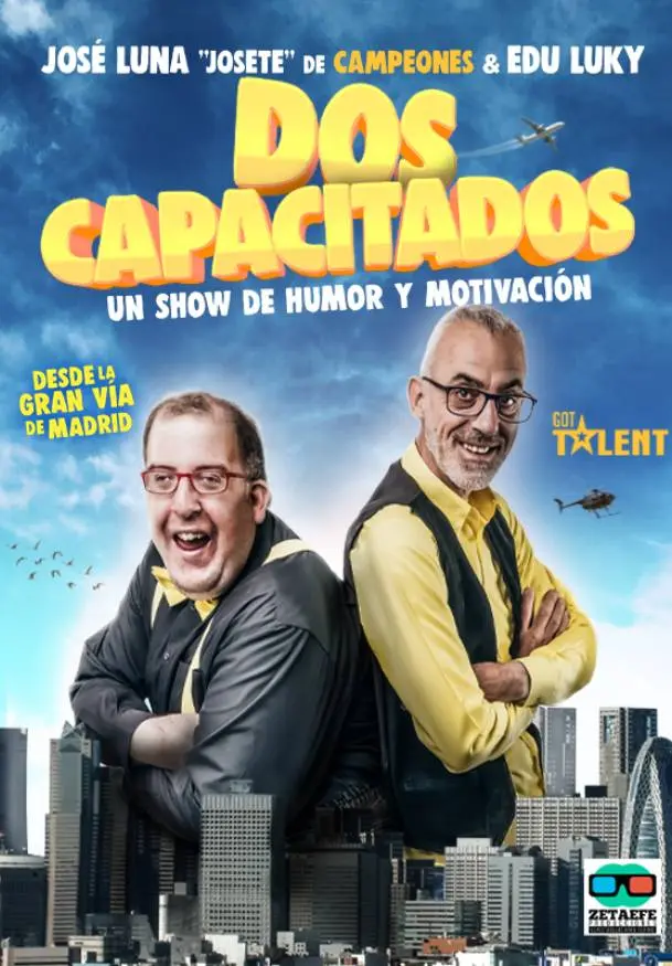 Cartel de DosCapacitados: José de Luna & Edu Luky