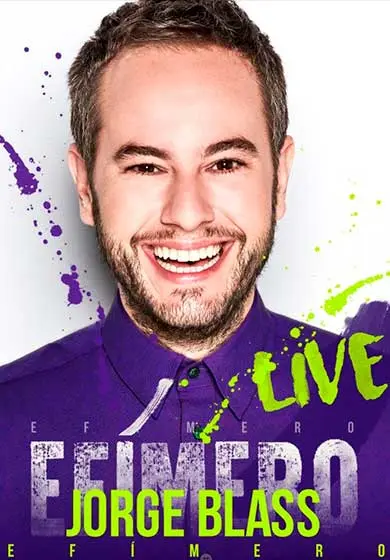 Cartel de Jorge Blass: Efímero Live