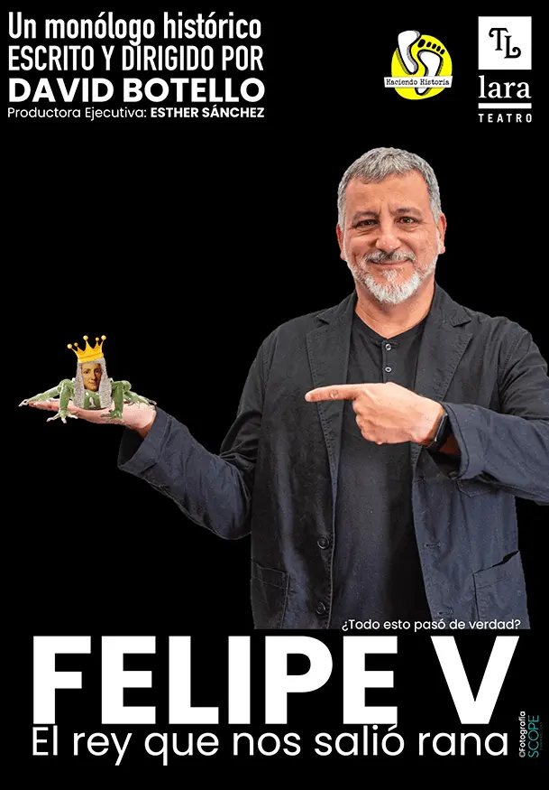 Cartel de Felipe V, el rey que nos salió rana