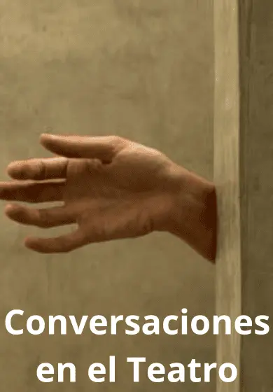 Cartel de Conversaciones en el Teatro