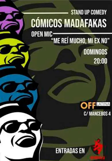 Cartel de Cómicos Madafakas Open Mic