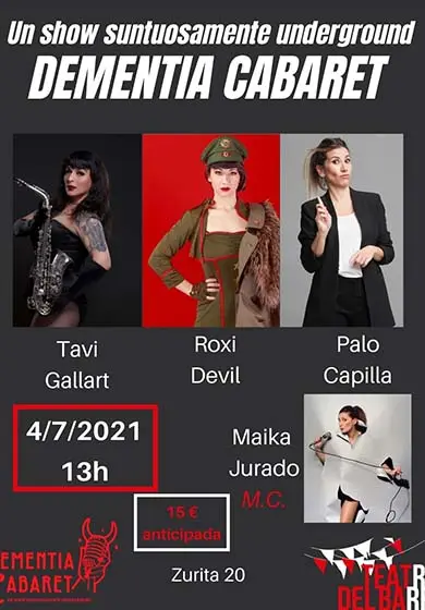 Cartel de DEMENTIA CABARET. EDICIÓN 10: LA CENSURA