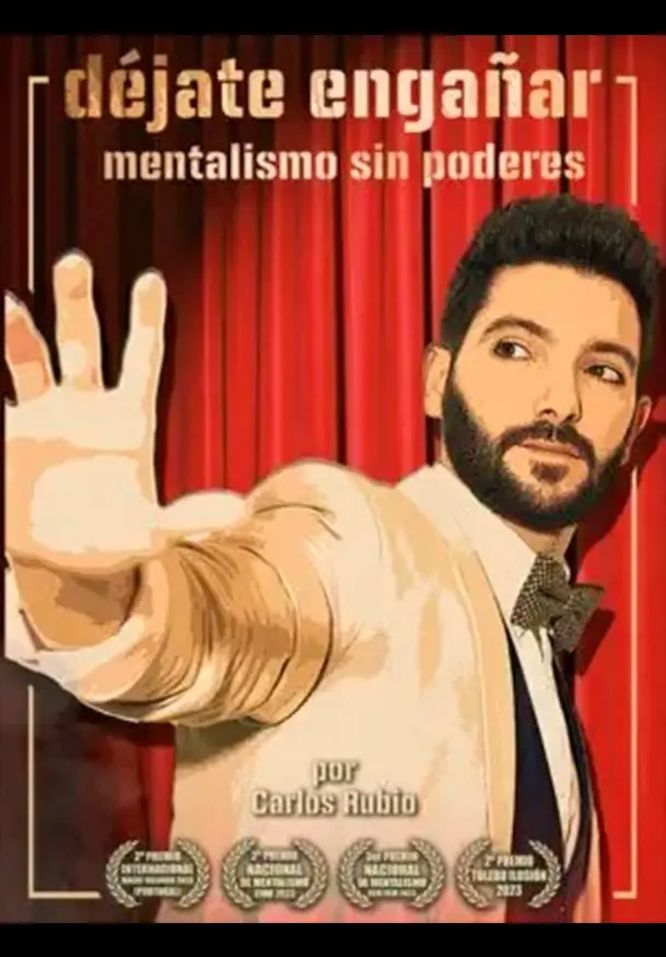 Cartel de Déjate Engañar. Mentalismo sin poderes