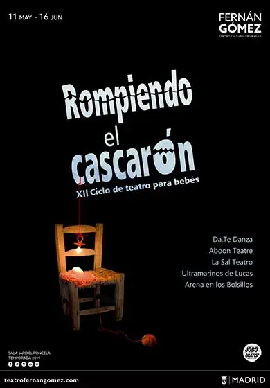 Cartel de Rompiendo el cascarón 2019 - Ciclo de Teatro para bebés