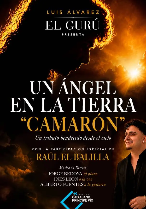 Cartel de Luis Álvarez. Un ángel en la tierra "Camarón"
